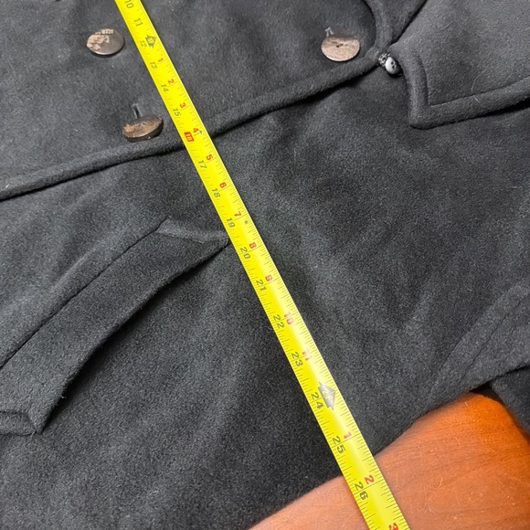 Amazing Vintage Wool, Cashmere & Angora Swing Peacoat L - Picture 8 of 9